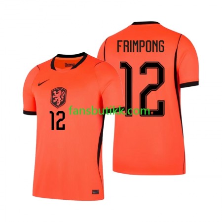 Fotballdrakt Nederland Jeremie Frimpong 12 World Cup Hjemmetrøye 2026 Kortermet